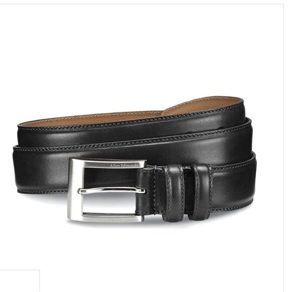 Allen Edmonds Wide Basic Dress Leather Belt Black (39501) 44 - Picture 1 of 8